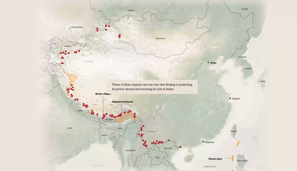 La nouvelle grande muraille de Chine analysée par le New york times avec des images satellites et de l'IA