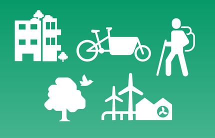 nouveaux pictos pour illustrer le transport, l'industrie, le tourisme, les espaces verts