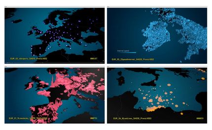 exemple d'utilisation de cinedatamap avec différents jeux de données